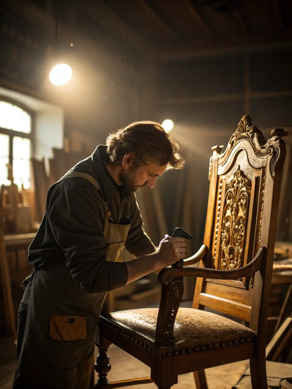 A still from a documentary film showcasing the life and work of a local artisan, emphasizing the preservation of traditional crafts.